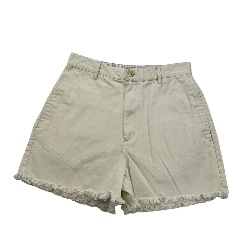Vintage Ki Ko Mo Jean Shorts Womens 9 / 10 White Denim Cut Off High Rise